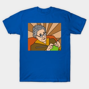 Grandma At The Knitting Hobby Crocheting T-Shirt